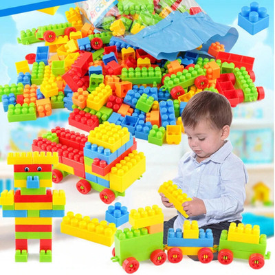 SellVera Building Blocks, Learning Toy, Educational Toy For Kids(52 Pcs+8 Tyres)60Pcs(Multicolor)