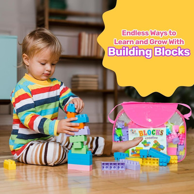 DevDarsh Building blocks set with premium bag packing for kid (100+pcs)(Multicolor)