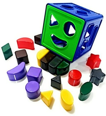 SJT Shape Sorting Cube with 18 Shape and Different Color - Kids Activity Toys(Multicolor)