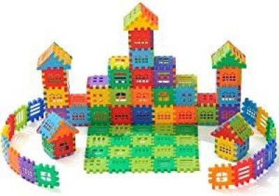 HENGLOBE Educational My Happy Hous.e Home Building Blocks, Learning Toy, 50 Pcs set(Multicolor)