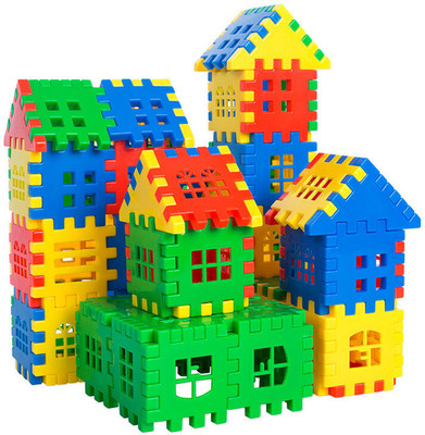 TOYVISION Top Sale Happy House Building Blocks Learning/Educational Puzzle Kids Gift Toy(Multicolor)