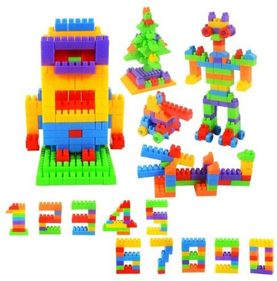 GREEN WAY My Happy House Home Building Blocks Learning Toy Non-Toxic Brain Building(Multicolor)