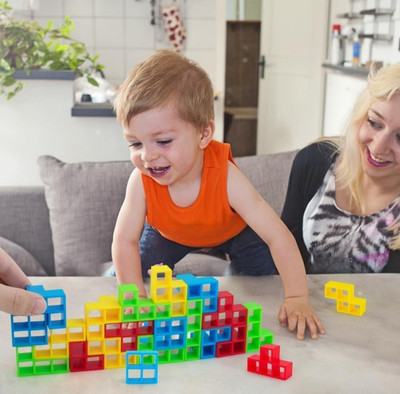 Glamour 16 Pcs Stack Tower, Swing Stack High Child Balance Building Block(Multicolor)