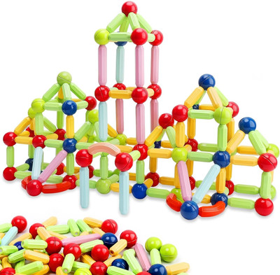 Learn With Fun Magnetic Stick Blocks for Boys Girls Kids 36 Pcs(Multicolor)
