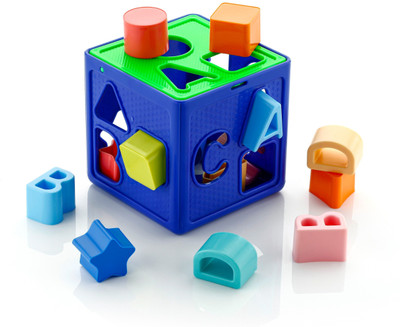VrajVilla shape sorter cube Activity Fun Geometrics Shape Blocks Educational Learning Toys(Multicolor)