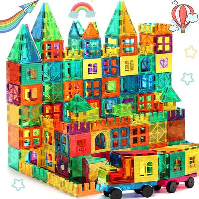 toyden MagPlay Centurian 100 Pieces Made in India Magnetic Tiles Set with Container