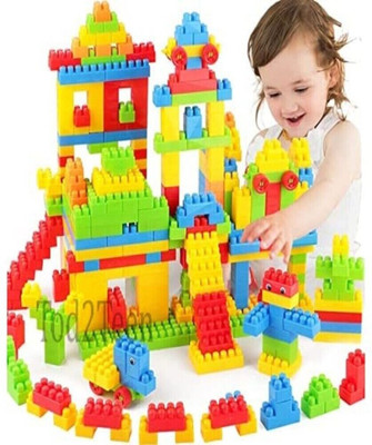 Redsky 60+ Best ECONOMICAL BLOCKS Smart Activity Fun, Learning Train Blocks Kids(Multicolor)