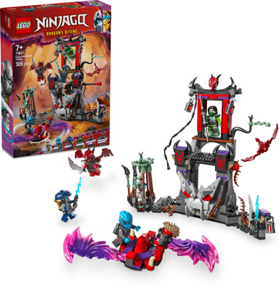LEGO NINJAGO Dragonian Storm Village Battle Arena Toy Playset 71841 building blocks(Multicolor)