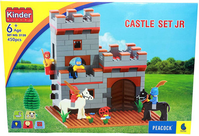 radhey preet Junior Warrior Castle Cons. With 450+pcs Blocks & Manual Book Set RP200(Multicolor)