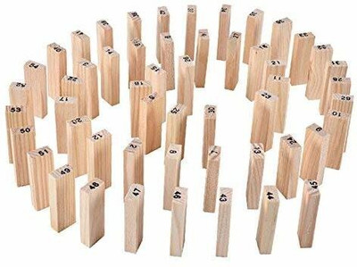 Sharvil Wooden Building Blocks, Brown, For all ages, 51 pcs(Multicolor)