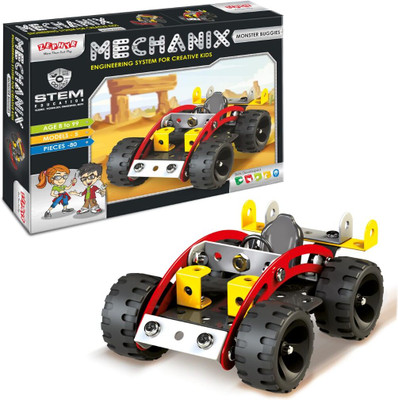 PEZYOX Monster Buggies STEM Learning Kit Build Create & Enhance Skills for Kids Age 7+(Multicolor)