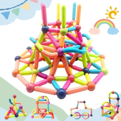 MY BABY LOVE A PERFECT CARE Magnetic Sticks Building Blocks for Kids-25 pcs(Multicolor)