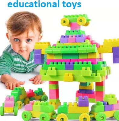 GREEN WAY DIY Hexagonal Educational Building Smart Blocks for Kids(100 Pieces)