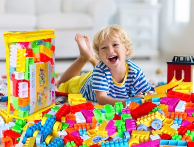 Midhash DIY Plastic Building Block for Kids 100+ pc (with Storage Zip Bag)(Multicolor)