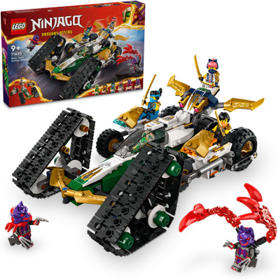 LEGO NINJAGO Ninja Team Combo Vehicle 4-in-1 Toy 71820 ( 576 Blocks)(Multicolor)