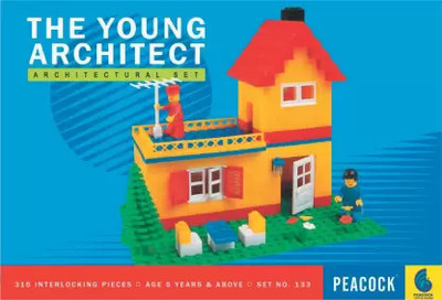 Peacock Smart The Young Architect Set No 133 Interlocking Blocks - 315 Pieces(Multicolor)