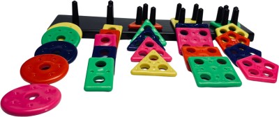 LEVIATHAN Toddlers Early Learning Development Activity Puzzle Blocks Column Set for Kids(Multicolor)