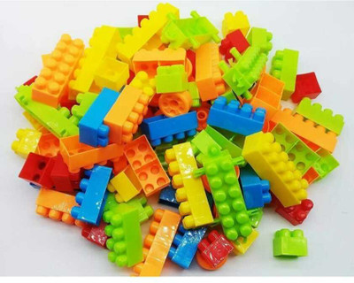 DLY VEER SET OF 60 PC BLOCKS PLAY ND LEARN(Multicolor)