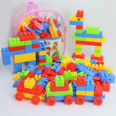 DIY Premium Plastic Building Blocks for Kids 40+ pcs(Multicolor)