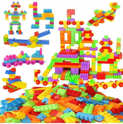 DLY VEER SET OF 100PC BLOCKS PLAY ND LEARN(Multicolor)