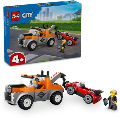 LEGO City Tow Truck and Sports Car Repair Toy Playset 60435 ( 101 Blocks)(Multicolor)