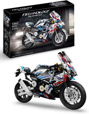 HAPPY CHAPPIE Super Bike Blocks Set Exclusive technic Blocks Model, Brick Toys 1000 Rr Bike(Multicolor)