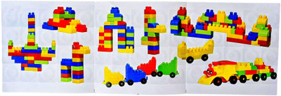 ABYZ Train Blocks Educational Building Set, Ages 3+, Multicolour(Multicolor)