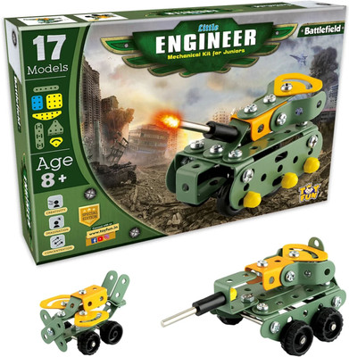 YUIOP - Little Engineer Battlefield - Construction Set - Special Edition- 17 Models(Multicolor)