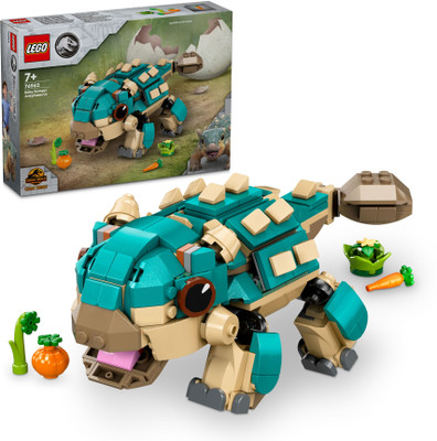 LEGO Jurassic World Baby Bumpy: Ankylosaurus Toy 76962 ( 358 Pieces)(Multicolor)