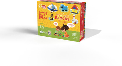 radhey preet Aiko 250pcs Loose Blocks Set For Making Any Model | RP1051(Multicolor)