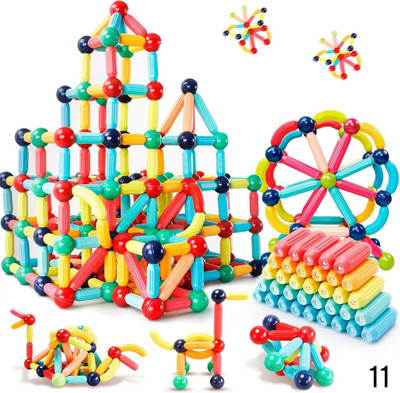 POPTOP Magnetic Sticks Blocks for Kids Tiles -26 Pieces Set , 3+ Years(Multicolor)