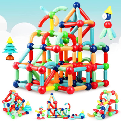 toyden MADE IN INDIA Magnetic Sticks 64pcs Building Blocks for Kids(Multicolor)