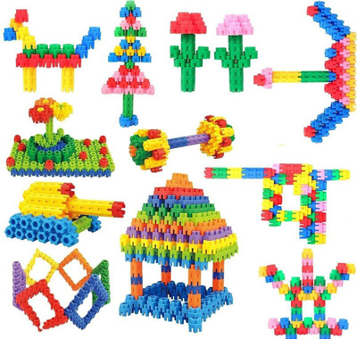 Pulsbery Hexagonal Blocks Smart Activity Fun and Learning Hexa Blocks(Multicolor)