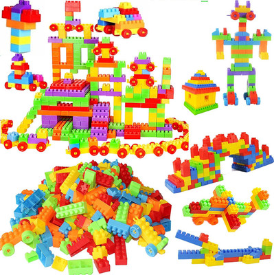 Toys N Smile 125 + Pcs Building Block Toy for Kids Smart Activity Fun & Learning Train Blocks(Multicolor)