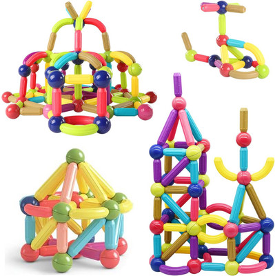 Medivedas Magnetic Building Blocks for Kids 32 Pcs Set for Endless Construction Fun(Multicolor)