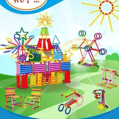 ARIZON Mega SmartStack 100+ DIY Educational Building Blocks with Smart Sticks for Kids(Multicolor)