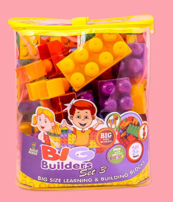 Jayaansh Traders Jumbo Big Builder Block Set Of 3 Educational Blocks For Kids..(Multicolor)