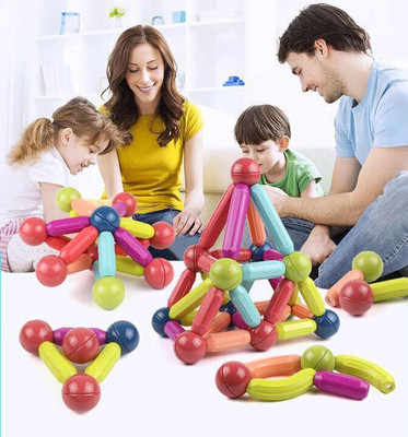 DevDarsh Magnetic Sticks Building Blocks for Kids Brain Toys (25pcs)(Multicolor)