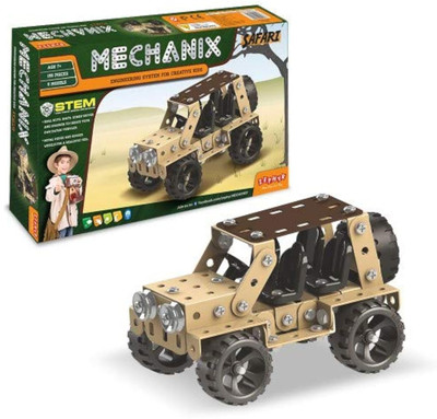 ARNIYAVALA Safari Series 155 Pieces in The Game Can Make 5 Different Safari Cars Models(Multicolor)