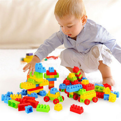 ELEXN Best Gift 50+Pcs Building Blocks Puzzle Educational Learning Brain Game Gift Toy (Multicolor) For Rs. 99 @ 83% off