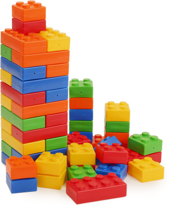 Sharvil Building Blocks for Kids with 60 Pcs Creative Learning Educational Toy For Kids(Multicolor)