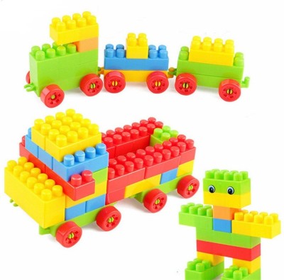 SATSUN ENTERPRISE Building blocks 60 PC for kids playing and leaning(Multicolor)