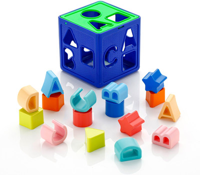 SAFFRON TRADE shape sorter cube Activity Fun Geometrics Shape Blocks Educational Learning Toys(Multicolor)