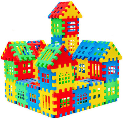 ARIZON Happy House Kids Building Blocks – Learning & Educational Puzzle Gift Toy(Multicolor)