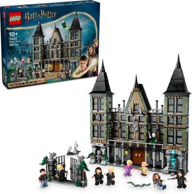 LEGO Harry Potter Malfoy Manor, Wizard Toy Building Set 76453 (1601 Blocks)(Multicolor)