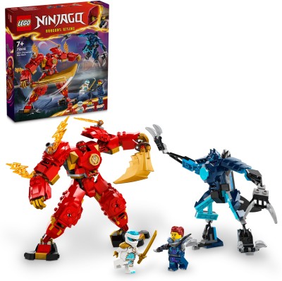 LEGO NINJAGO Kai's Elemental Fire Mech Toy 71808 ( 322 Pieces)(Multicolor)