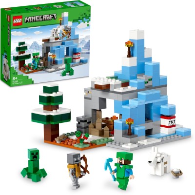 LEGO Minecraft The Frozen Peaks 21243 Building Toy Set (304 Pieces)(Multicolor)