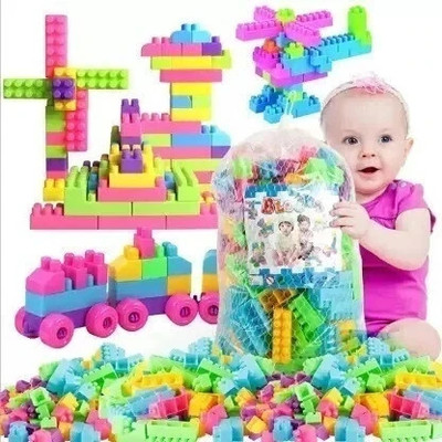 DevDarsh DIY Plastic Building Blocks for Kids 50+ pcs(Multicolor)