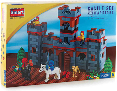 Peacock Toys & Games Peacock Castle Set - 575 pieces - Premium Interlocking Blocks(Multicolor)