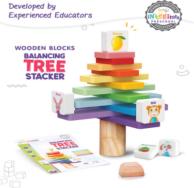 FIRSTCRY INTELLISKILLS Balancing Tree Stacker| 19 Pcs(Multicolor)